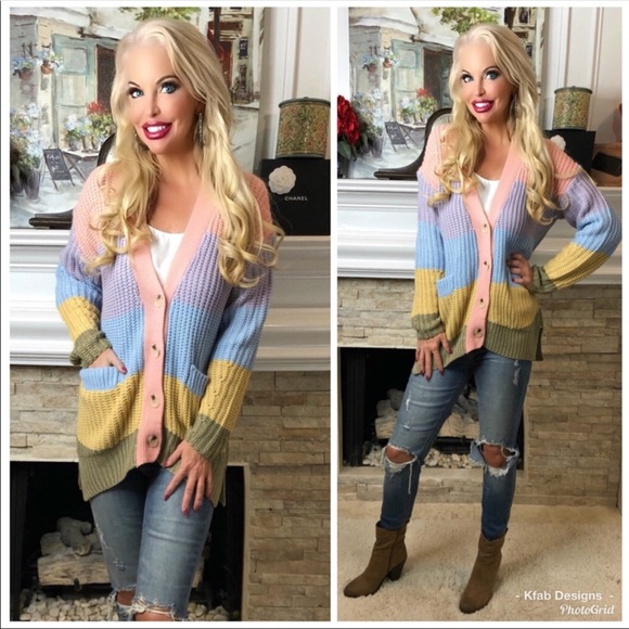 B2S💗💙Last-Festival🌸fresh pastel sweater great 4wknd action+school/work! - Picture 3 of 4